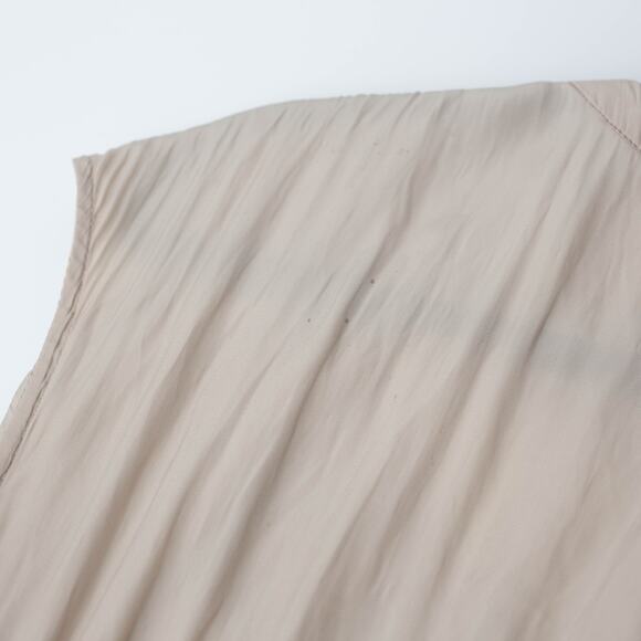 Ramy Brook Brown Crepe V-Neck Smocked Waist Midi Dress - Picture 10 of 11